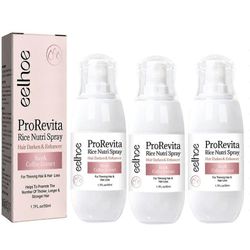 3x EELHOE ProRevita Riisipähkinäsuihke Hiusten tummentaminen ja tehostaminen Kahviuute 50ml