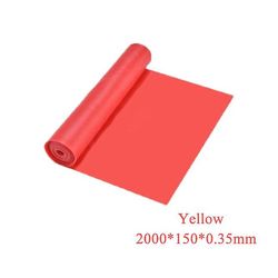 2000 mm X 150 mm X 0,35 mm yoga pilates strækmodstandsbånd Rød