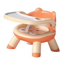 Baby spisebordsstol Spædbørn Suttestol med aftagelig bakke Comfort Orange type2 Orange 44.7cmx32.2cm
