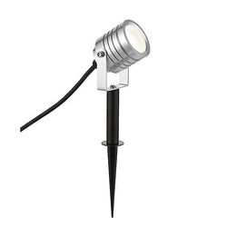 Saxby Lighting (Poole) Luminatra Integreret LED 1 Lys Udendørs Spike Light Silver Anodiseret, Matteret IP65