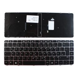 Keyboards4Laptops HP 819876-041 med markør sølvramme sort tysk layout udskiftning laptop tastatur