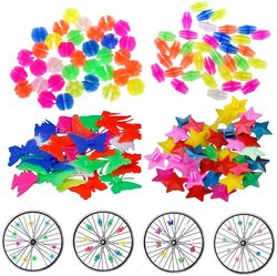 Xqday Cykel eger perler Plast Clip cykelhjul eger perler Wire perler flerfarvede cykler tilbehør dekorationer til børn 133 stk