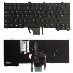 Amerikansk version tastatur med tastaturbaggrundsbelysning til Dell Latitude 12 7000 E7240 E7440 E7420 Ikke angivne