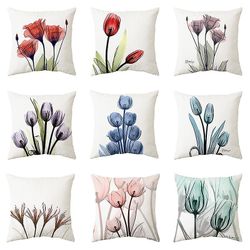 Sett med 14 stk Pretty Cushion Cover 45 x 45cm dekorative putevar for sofa Home Stue Soverom dekorasjon (