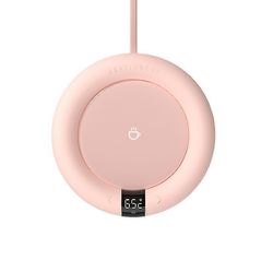 Coosilo Intelligent konstant temperatur opvarmning Coaster, isoleret Vand Cup Base, Skrivebord Varmere varmepude Pink