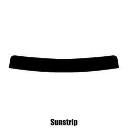 Window-Tint Sun Strip for Hyundai Trajet MPV - 2000 til 2008 pre-cut sunstrip 5% limo sort