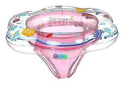 Mikasa Baby Svømning Ring flydende med sikkerhed Seat Double Airbag Swimming Ring Pink