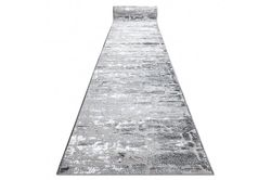 RugsX Runner StrukturelLE MEFE 6184 to niveauer af fleece mørkegrå 120 cm grå 120x710 cm