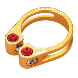 31.8 / 34.9mm alumiiniseos maantiepyörän istuimen kiinnike ontto lukitusvuori Fe Kultaa