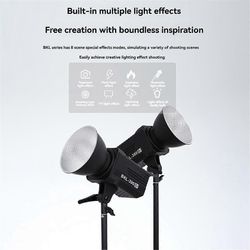 300 W Bi LED -videovalo, jatkuva LED-valaistus 2.4G langattomalla kaukosäätimellä muotokuvaan, ulkovalokuvaus EU-pistoke Musta
