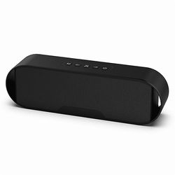 Favorever Mini stereo Bluetooth-högtalare med vibrerande membran och superbas Rouge