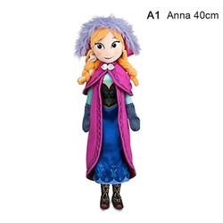 1pc 30/40/46/50cm Frossen Anna Elsa Olaf Dolls Snow Queen Princess fylt plysj 40cm