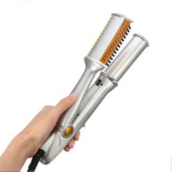 Kaksitoiminen hiustenmuotoilija: Suoristusraudan ja kiharrin yhdistäminen kannettavaan muotoiluun ja lämpötilan säätöön