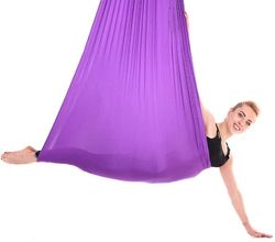 Jying Aerial Yoga Swing Set &Hængekøje Kit for fleksibilitet &smertelindring Multi-farve Lilla 150x280CM