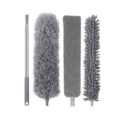 Udvides Fjer Duster Kit, Duster Rengøring med forlænger Pole Microfiber Sprække Duster Hand Duster til rengøring