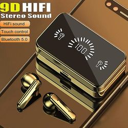 Tws trådløst Bluetooth-headset Cvc8.0 Støjreduktion Bluetooth-øretelefoner Led Display Fingeraftryk Touch Trådløse ørepropper Vandtætte dobbelthove...