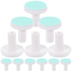 12 kpl vauvan kynsiviilatyynyjä kynsien vaihtokynsien leikkurin vaihtotyynyjä sähköiset kynsien hiomapäät Vihreä 1.80X1.80X1.80CM