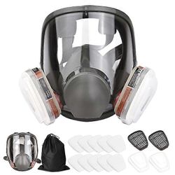 16 In 1 kokokasvonaamio silikoninen kokokasvonaamio 1 maskin runko + 2 x suodatinpatruunat 3 + 2 x suodatinkorkit + 10 suodatintyynyä + 1 säilytysp...