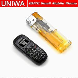 Uniwa Mini matkapuhelin L8star Bm70 langaton Bluetooth-kuuloke matkapuhelin Stereo Gsm Lukitsematon puhelin Super Thin Gsm Pieni puhelin