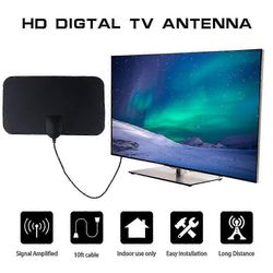 Sisä-TV-antenni 50 mailin digitaalinen 1080p hdtv-vahvistettu antenni Arial Freeview