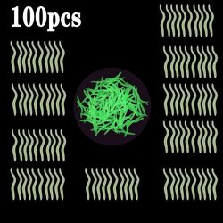 Naturtro rød orm blød lokke regnorm 100pcs lysende3,5 cm