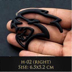 3d metalli Hellcat auton logo ovi lokasuoja sivutarrat merkki koristelu takatavaratilan tunnustarra Dodge Challenger Jeepille H-04