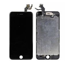 BatteryMate Til iPhone 6 plus lcd touch screen udskiftning digitizer fuld samling - sort