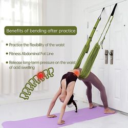 Aerial Yoga reb til rygsmerter Yoga Stretching Strap-yoga Stretch Band Yoga booster1Color randomly