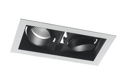 Fan Europe Lighting APOLLO LED 2 Let forsænket justerbar downlight sort 7200lm 3000K 35,5x18,8x12cm