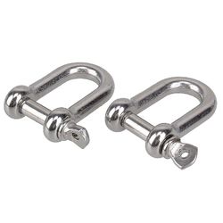 2Pcs rustfrit stål d lænke marine t304 båd skygge rigning m4