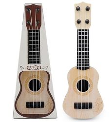Handuo Musik oplysningstiden Instrument Guitar Legetøj Mini Fire String Guitar beige