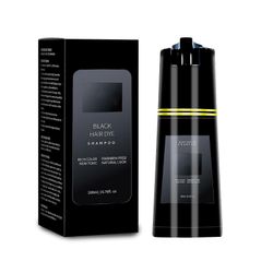 Hiusvärishampoo, hiustenhoito pikavärjäysshampoo, 200ml hiustenhoito pikavärjäysshampooNopea värjäys shampooNopea värjäys musta
