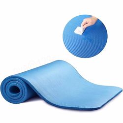 8 10 20mm miljøvenlig foldbar træningsgymnastik pilates yogamåtte mat naturlig nbr yogamåtte med l Himmelblå