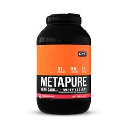 QNT Metapure Zero Carb Fat Free Whey Protein Isolate Lihasjauhe Mansikka 2kg