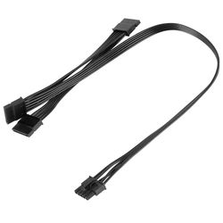 5-nastainen 3 SATA-kiintolevylle HDD-virtajohto V550 V650 V750 V850 V1000 V1000 modulaarinen virtalähde Musta