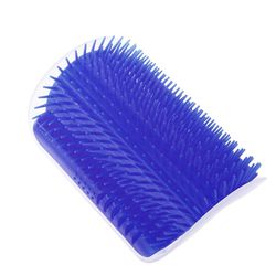 Katte Brush Corner Cat Massage Self Groomer Comb Brush, Blå Farve