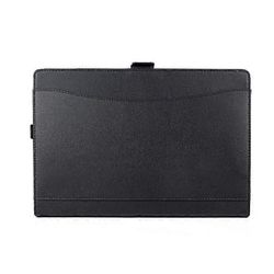 Microsoft Surface Pro 7 / 7+ mikrokuituinen lampaannahkarakenne magneettinen vaakasuora läppänahkakotelo kynäpaikalla ja pidikkeellä Musta
