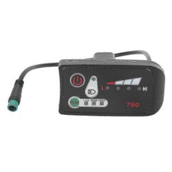 Vedenpitävä LED-tehonäyttöpaneeli sähköpyörän muuntamiseen 5-nastaisella liittimellä, 22,2 mm:n ohjaustangon kiinnikkeellä 24v