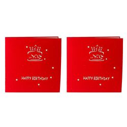 Grattis på födelsedagen Pop Up-kort, Tårta popup-papperskort, 3D-popup-födelsedagspresentkort för flickor, pojkar, familjer Format 1