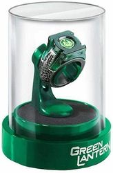 Noble Collection Rekvisiittarengas ja näytä Green Lantern Noble -kokoelma Vihreä/hopea 15cm / 5.9in tall