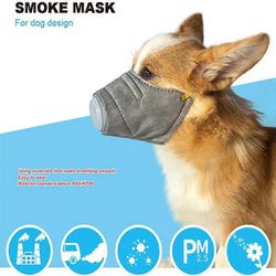 3kpl koiran hengityssuojain kasvonaamio lemmikkieläimet kertakäyttöinen anti dust kasvosuoja hengityssuodattimet L