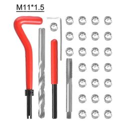 25kpl metrinen kierteen korjaussarja M3 M4 M7 M9 M11 Helicoil Car Pro kelatyökalu M11 * 1.5 M11X1.5