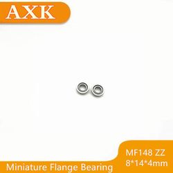 Kampagne 10stk/parti Mf148zz Mf148 Zz 8x14x4mm Miniature Flange Bærende Tynd Væg Dyb Rille Kugle Radial Helt Ny