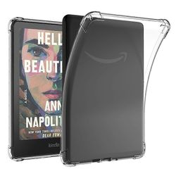 Amazon Kindle Paperwhite (2024) -kotelolle neljän kulman iskunkestävä kirkas e-lukijan TPU-kansi