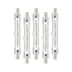 5 kpl pakkaus R7s 118mm 300w 230v, r7s lineaarinen halogeenilamppu, himmennettävä halogeenilamppu, joka on yhteensopiva rakenteen Wo-1 kanssa