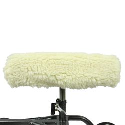 Sjhcd Knee Walker Pad Cover plysj Syntetisk Faux Sheepskin Scooter Cover Cushion - Tilbehør for Roller - Leg Cart forbedrer komforten under skade (...