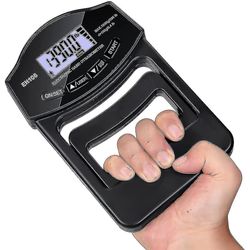 Caraele Grip Strength Tester, 396lbs/180kg Digital Hand Dynamometer Grip Strength Meter USB LCD-skærm Hånd