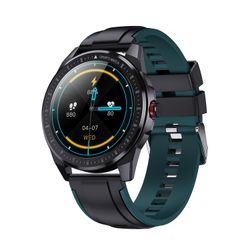 Sn88 Smartwatch Full Circle Full Touch Puls Opkald Påmindelse Step Meter Ip68 Vandtæt Bluetooth armbånd Sort og grøn