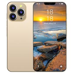 Pritom Uusi tulokas R13 Android-älypuhelimet 16gb ram + 1024gb rom android 11 os 50mp quad kamera Golden