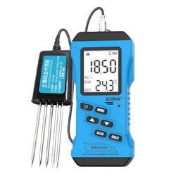 Yiwanb 7-i-1 jordtester til pH, EC, NPK, fugtighed, temperatur | LCD-skærm | Modbus-protokol Padding